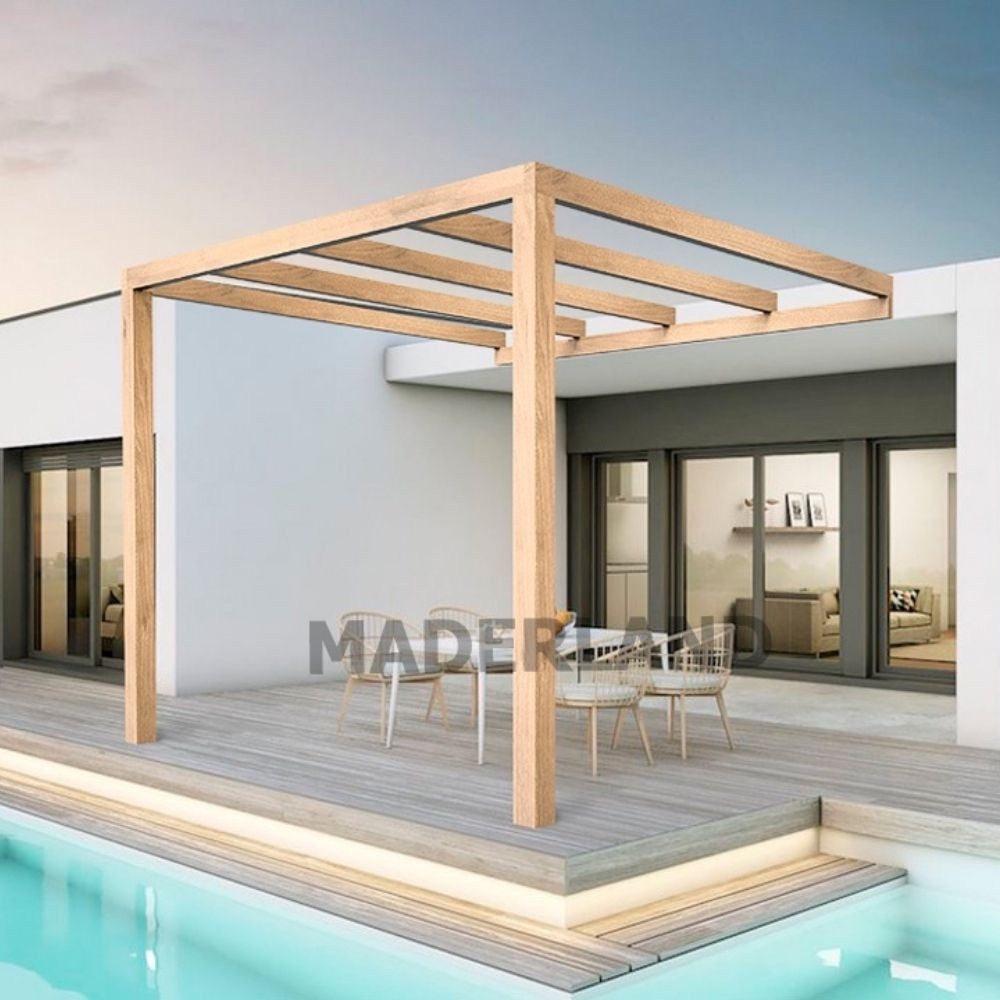 Pérgola de Madera Laminada Adosada  - BURGOS