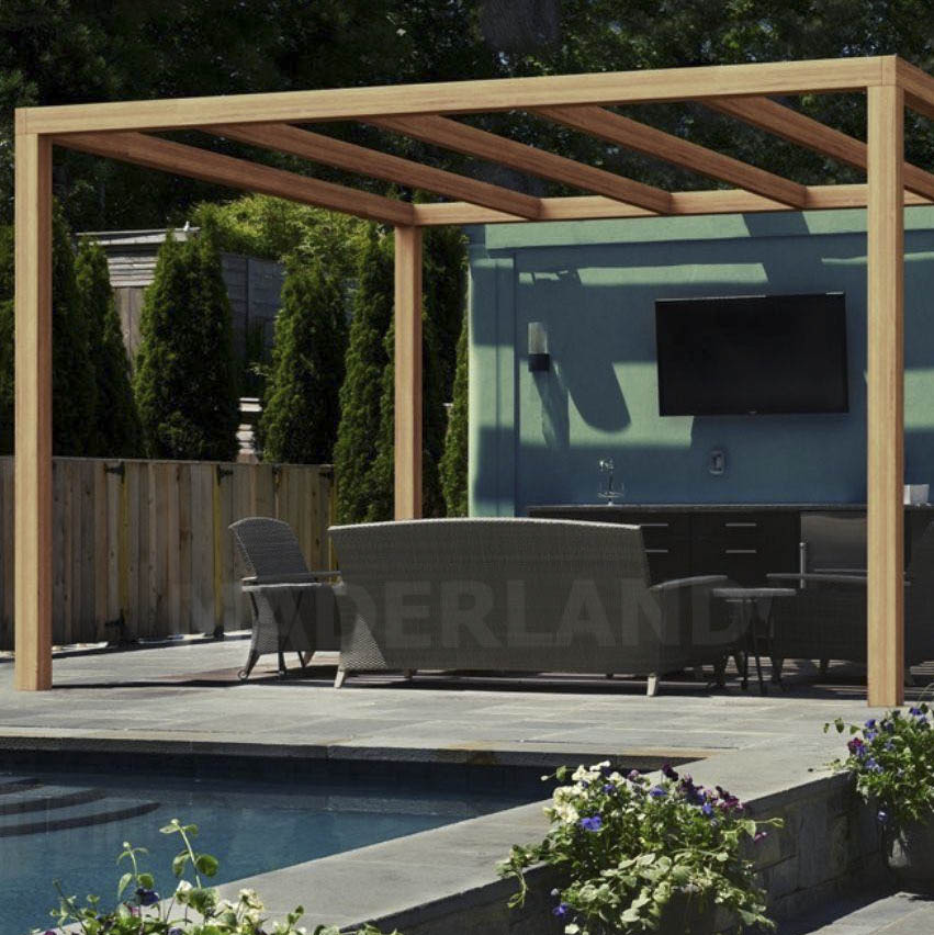 Pérgola de Madera Laminada Santander (Maderland) - Gardeneas