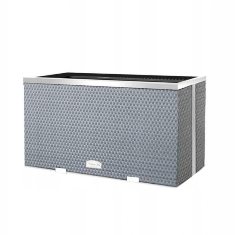 jardinera-ratan-marco-aluminio-gris-70x38x40-cm jardinera-ratan-marco-aluminio-gris-70x38x40-cm