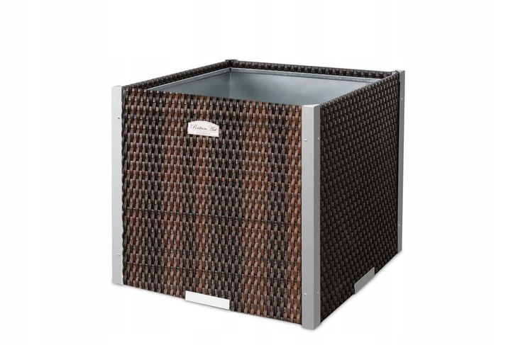 jardinera-ratan-marco-aluminio-marron-negro-46x46x46-cm jardinera-ratan-marco-aluminio-marron-negro-46x46x46-cm