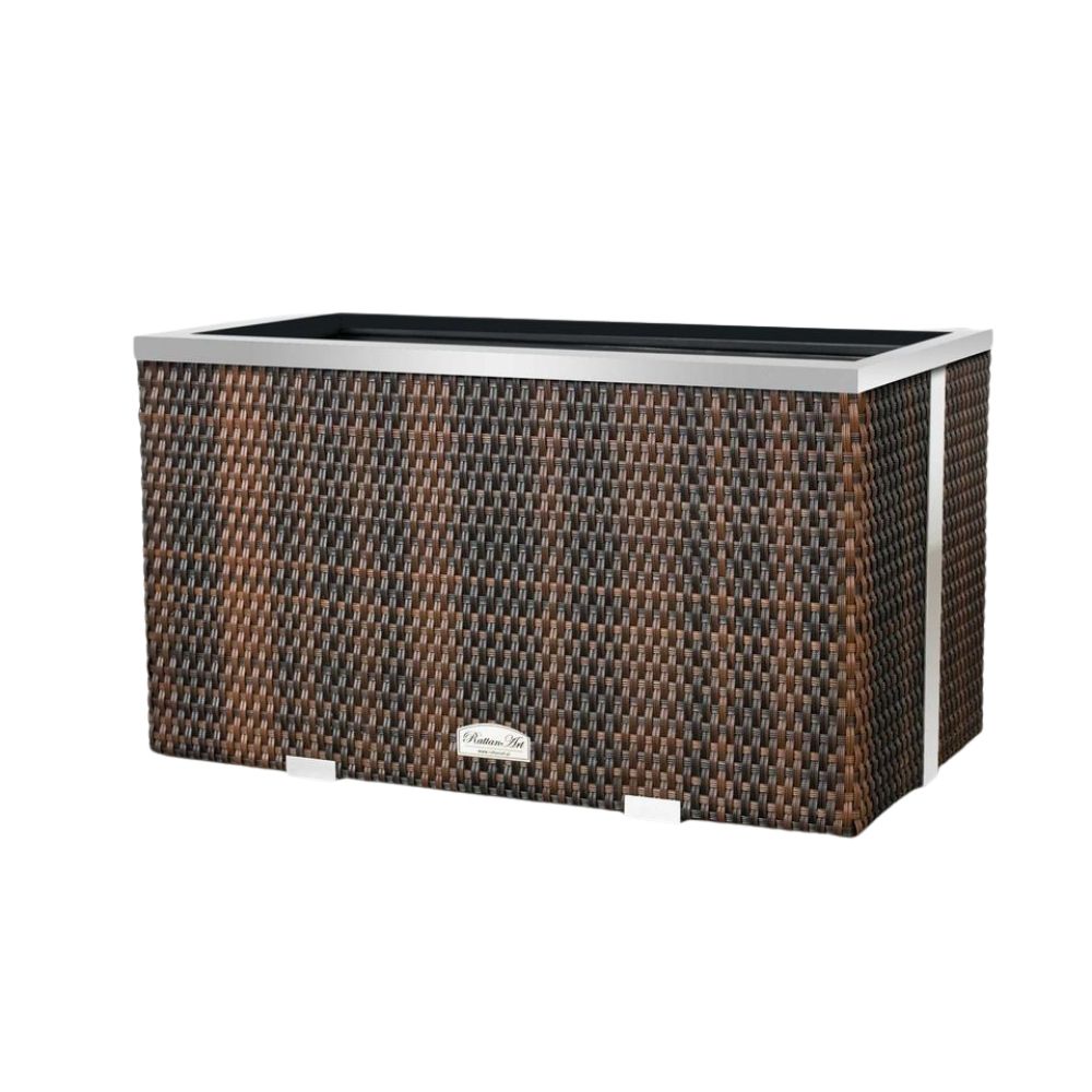 jardinera-ratan-marco-aluminio-marron-negro-70x38x40-cm jardinera-ratan-marco-aluminio-marron-negro-70x38x40-cm