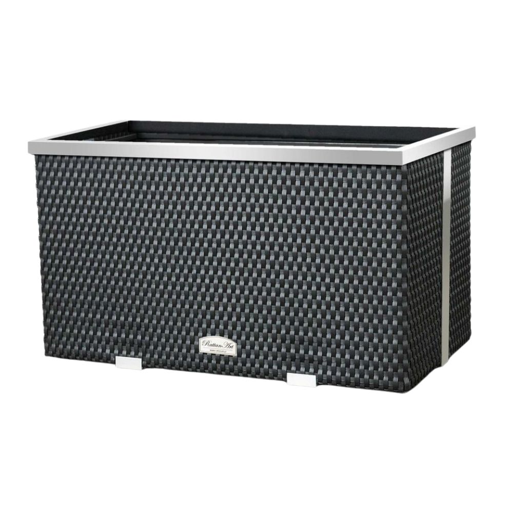 jardinera-ratan-marco-aluminio-negro-70x38x40-cm jardinera-ratan-marco-aluminio-negro-70x38x40-cm