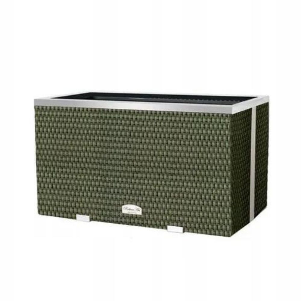 jardinera-ratan-marco-aluminio-verde-70x38x40-cm jardinera-ratan-marco-aluminio-verde-70x38x40-cm