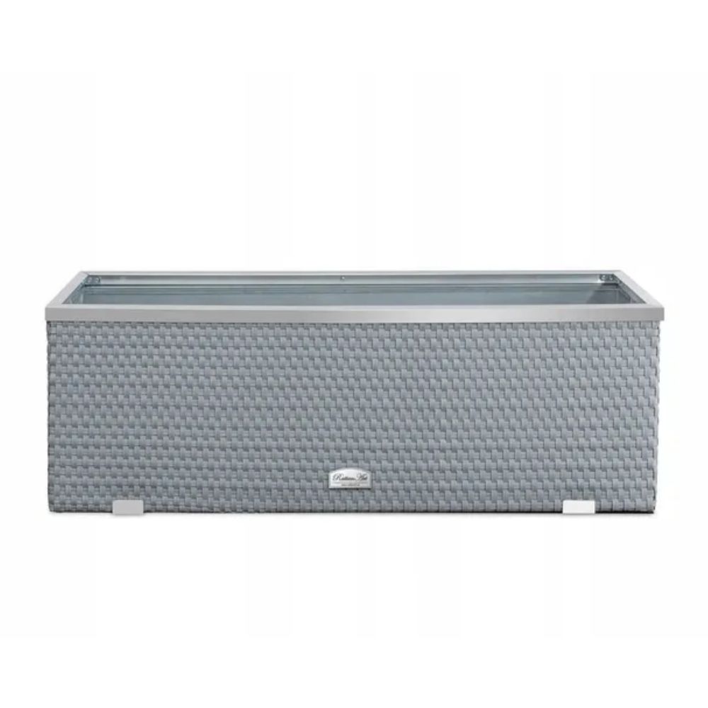 jardinera-ratan-marco-aluminio-gris-98x25x34-cm jardinera-ratan-marco-aluminio-gris-98x25x34-cm