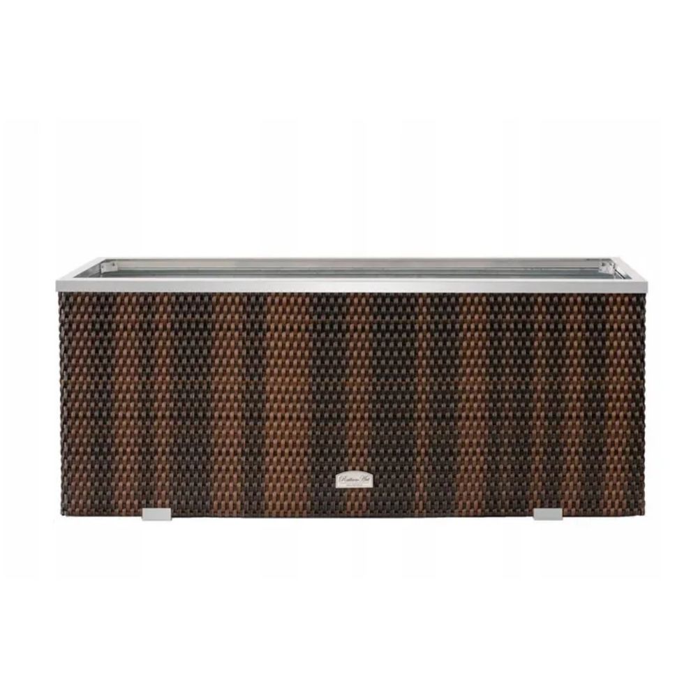 jardinera-ratan-marco-aluminio-marron-negro-98x25x34-cm jardinera-ratan-marco-aluminio-marron-negro-98x25x34-cm